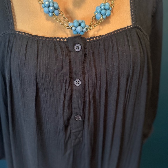 NWT Amuse society Square neck Pull over embroidered boho dress XS - Picture 7 of 11